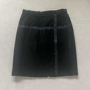 Spiegel vintage black velvet skirt.